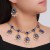 crystal gem mosaic drop occidental style necklace earrings set bridenecklace set