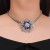 hollow flowers diamond clavicle chain Collar occidental style necklace