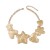 occidental style exaggerating new star love flowers necklace  creative Metal wind chain woman
