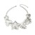 occidental style exaggerating new star love flowers necklace  creative Metal wind chain woman