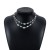  medium trend ethnic style diamond Double layer necklace  woman chain