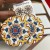 earrings big ceramic pattern big earrings Earring Bohemia