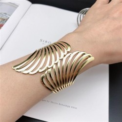racelet occidental style exaggerating angel wings width bangle  Metal