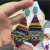  medium Earringeach earrings rhombus retro rhombus big earrings