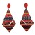  medium Earringeach earrings rhombus retro rhombus big earrings