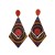  medium Earringeach earrings rhombus retro rhombus big earrings