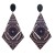  medium Earringeach earrings rhombus retro rhombus big earrings