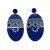  occidental style retro exaggerating long earrings print hollow Earring newearrings