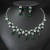 occidental style fashion luxurious drop zircon mosaic lady bride set set