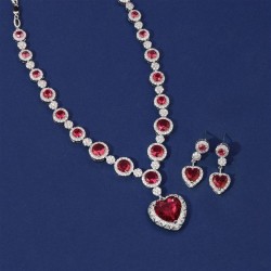 Japan and Korea brief zircon love necklace woman  occidental styleins samll mo..