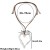 occidental style exaggerating big love pendant necklace  fashion Metal sweater chain samll