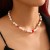  occidental style pendant necklace set Pearl beads trend collocation woman necklace