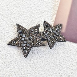  sweet diamond super Czech diamond Five-pointed star Korean style fashion temp..