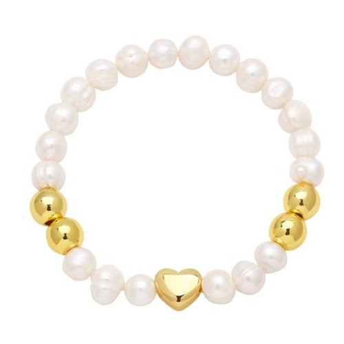 occidental style Pearl love bracelet samll high star Peach heartbra