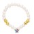occidental style Pearl love bracelet samll high star Peach heartbra