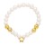 occidental style Pearl love bracelet samll high star Peach heartbra