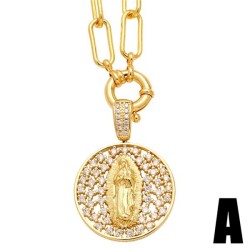 occidental style diamond color zircon necklace woman creative pendant clavicle..
