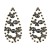earrings fully-jewelled drop earrings occidental style Earring woman fashion fully-jewelled banquet