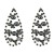 earrings fully-jewelled drop earrings occidental style Earring woman fashion fully-jewelled banquet
