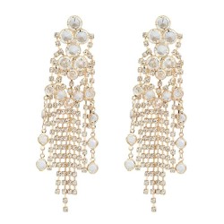 earrings occidental style tassel earrings lady super fashion fully-jewelled ba..