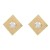 Autumn and Winter square Alloy earrings occidental style Earring woman more resin surface Metal ear studearrings