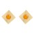 Autumn and Winter square Alloy earrings occidental style Earring woman more resin surface Metal ear studearrings