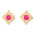 Autumn and Winter square Alloy earrings occidental style Earring woman more resin surface Metal ear studearrings