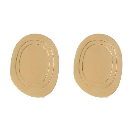 Autumn and Winter Alloy earrings occidental style Earring woman Round annular pattern Metal ear stud