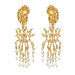 medium earrings occidental style retro Earring woman exaggerating Alloy imitat..
