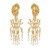 medium earrings occidental style retro Earring woman exaggerating Alloy imitate Pearl tasselearrings
