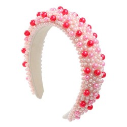  occidental style Headband woman width imitate Pearl color Headband