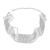 occidental style necklace woman multilayer Stripe square chain Rhinestone fully-jewelled banquet trend