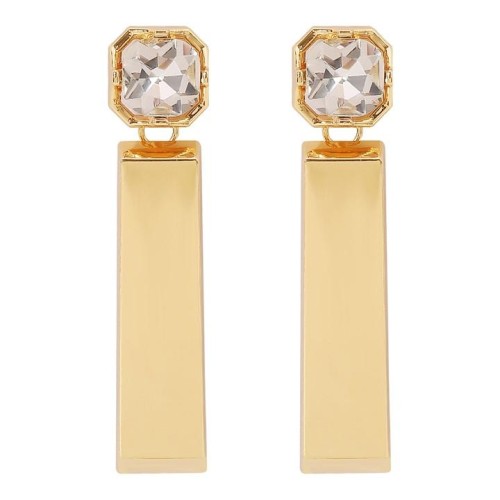 E occidental style fashion creative diamond long square earrings  exaggerating personality brief geometry earrin