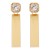 E occidental style fashion creative diamond long square earrings  exaggerating personality brief geometry earrin