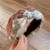 Autumn and Winter gradual change color velvet Headband color high-end width Headband belt woman