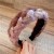 Autumn and Winter gradual change color velvet Headband color high-end width Headband belt woman