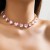 occidental style  fully-jewelled clavicle necklace woman  samll all-Purpose chain