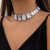 occidental style  fully-jewelled clavicle necklace woman  samll all-Purpose chain