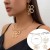 occidental style brief flowers pendant Collar woman personality Metal hollow big flower