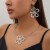 occidental style brief flowers pendant Collar woman personality Metal hollow big flower
