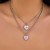 occidental style  brief small fresh samll dog heart-shaped pendant necklace set  all-Purpose animal