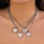 occidental style  brief small fresh samll dog heart-shaped pendant necklace set  all-Purpose animal