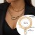 occidental style  trend personality aluminum chain multilayer necklace  fashion geometry Metal buckle 