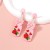  flowers lovely all-Purpose temperament ear stud earrings Earring woman