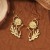  palace wind wind flowers temperament all-Purpose earrings woman