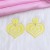  heart-shaped earrings ear stud sweet print Acrylic samll earring Earring lady