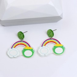 occidental style wind Acrylic earrings ear stud earring personality woman