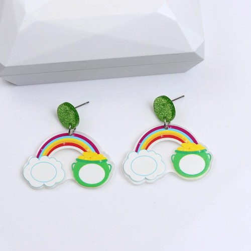 occidental style wind Acrylic earrings ear stud earring personality woman