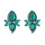 Alloy drop glass diamond row diamond flowers earrings fashion creative banquet ear stud samll high Earring