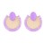 occidental style Bohemia wind earrings personality exaggerating sector samll high ear stud